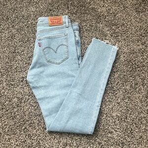 Levi's Women's Sky Blue Skinny Jeans